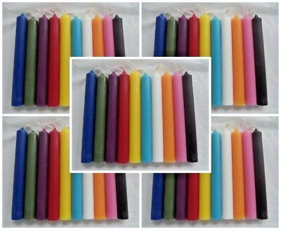 Wholesale Lot Of 50 Mini 4" Chime Spell Candles (altar Wicca Pagan Magick)