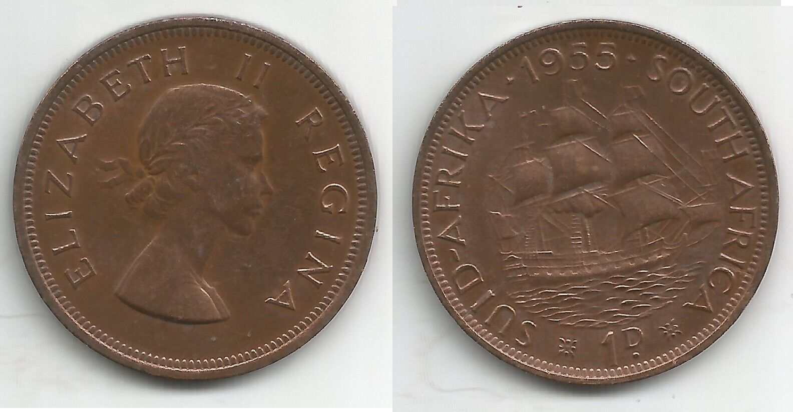 Africa 1 Penny 1955 Km#46
