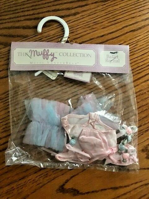 Muffy Collection Paw De Peuw Muffy Vanderbear Plush Figure Ballet Outfit New