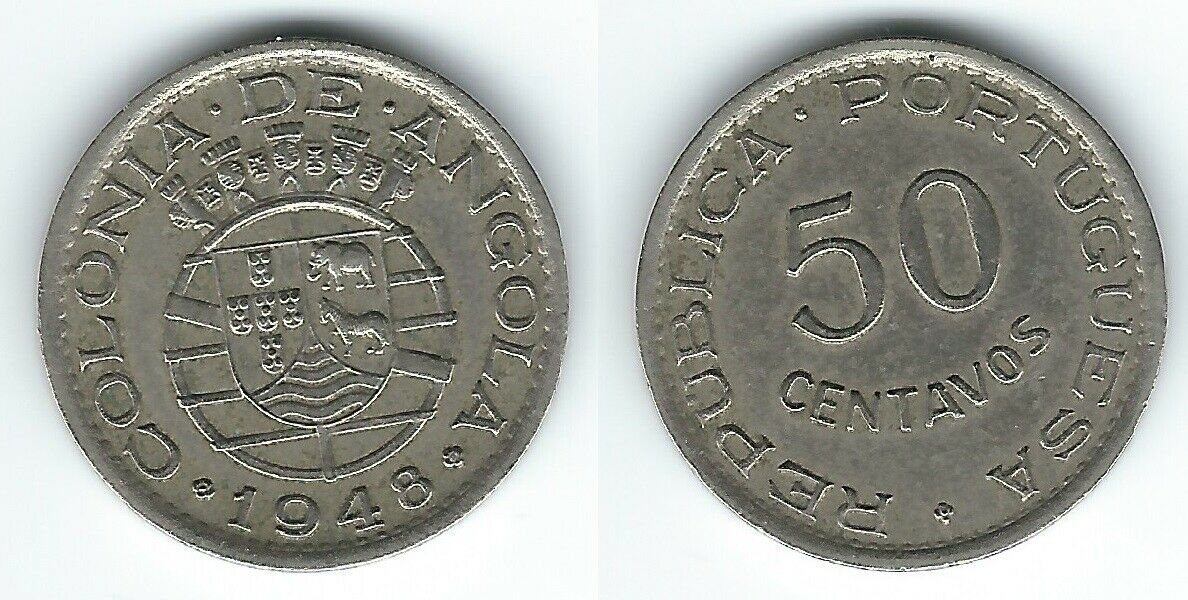 Angola 50 Cents 1948 Km#72