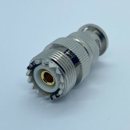 Uhf Female So239 So-239 To Bnc Male Coax Adapter; Fast Shipping; Us Seller