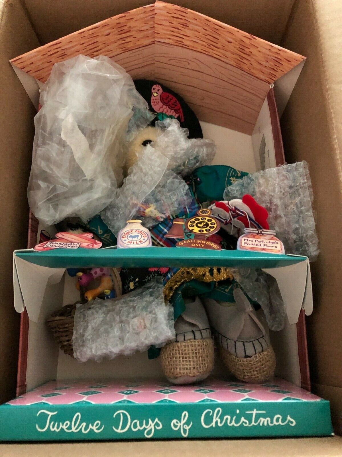 Muffy Vanderbear Twelve Days Of Christmas New In Box Peddlar Doll Disney World