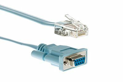 New Blue Console Cable Rj45 Db9 Molded 1 Piece 72-3383-01 6ft, 1.80m For Cisco